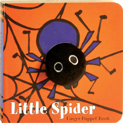 Livre cartonné et marionnette à doigt Little Spider 
