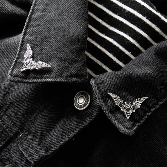 Bat Collar Lapel Pins