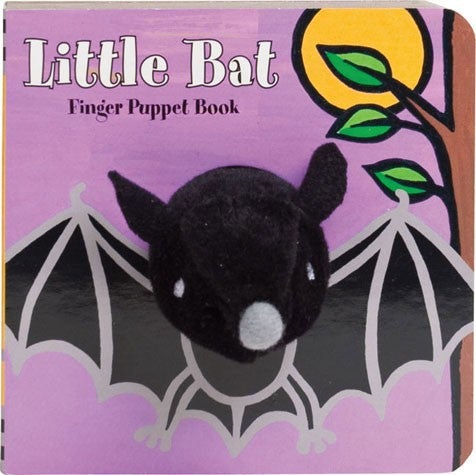 Libro de cartón Little Bat y marioneta de dedo 