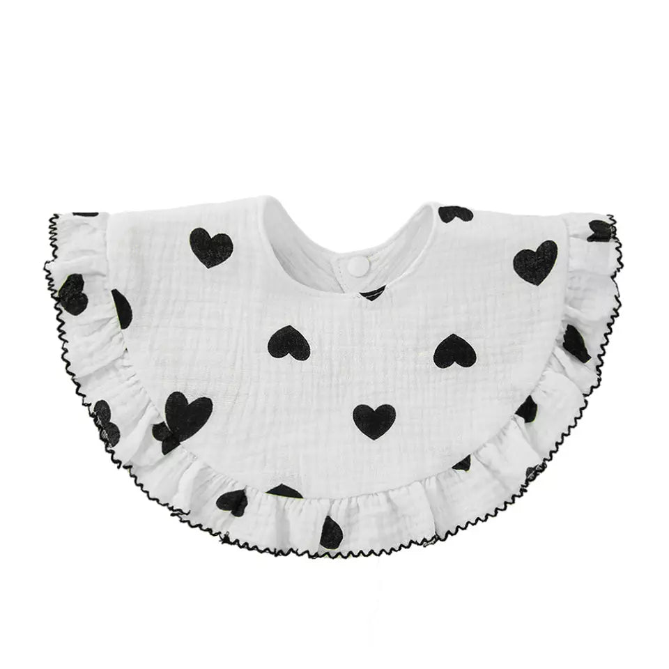 Collar tipo babero con forma de corazón (bebés/niños pequeños)