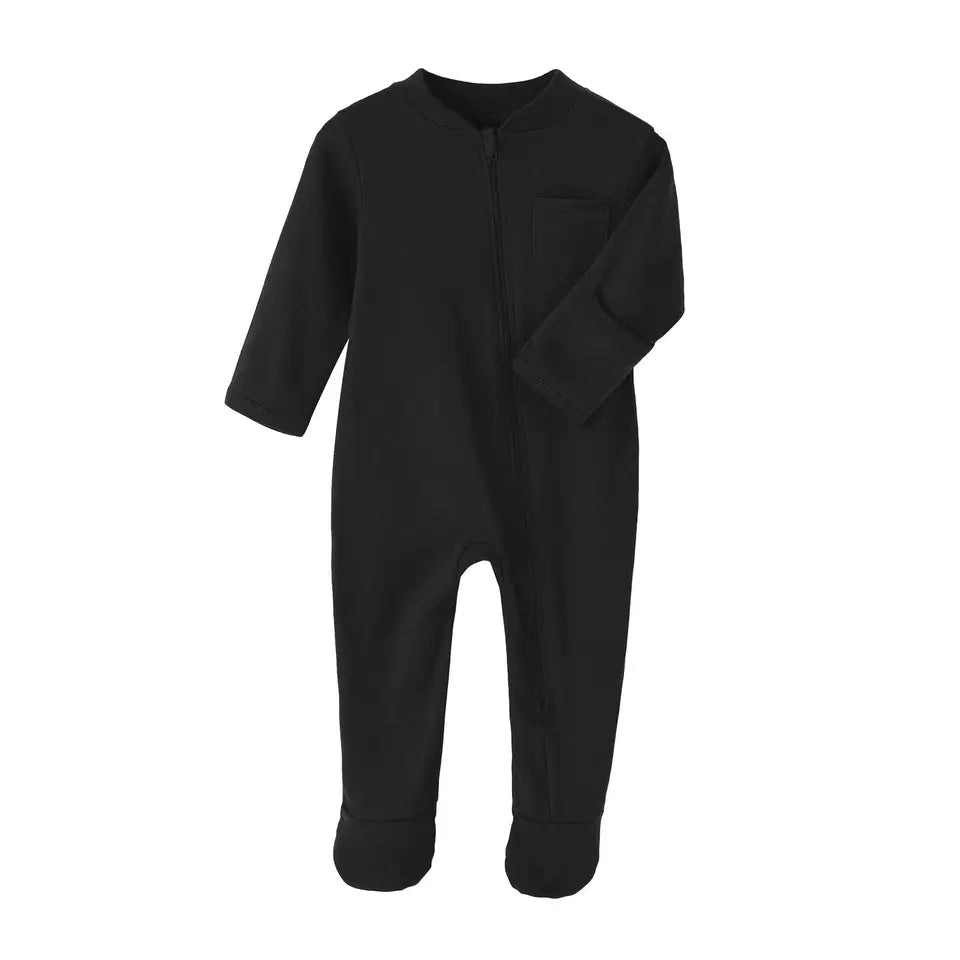 Midnight Zippered Pajama Onesie (Babies)