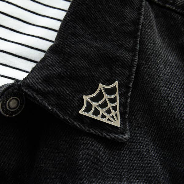 Cobweb Collar Lapel Pins