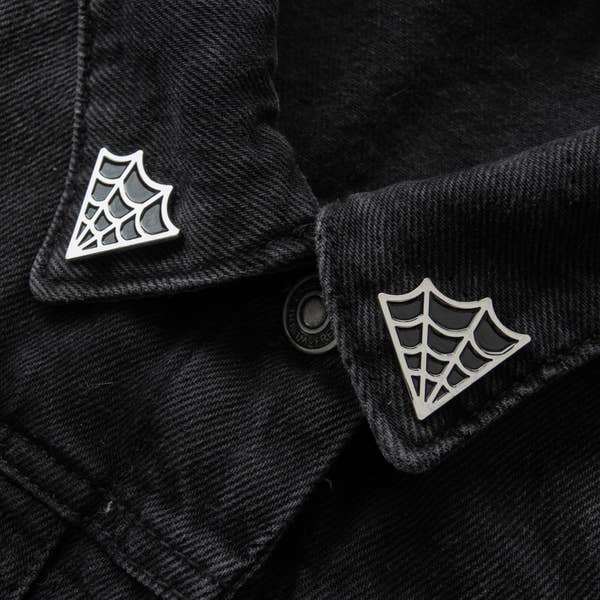 Cobweb Collar Lapel Pins